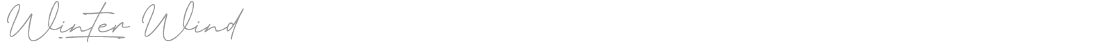 Winter Wind font preview